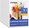 11x14 Canvas Boards for Painting, 30 Pack Canvases for Painting 11x14 Inch Primed Acid Free Blank Canvas Panels for Oil Paint, Watercolor, Acrylic Paint, Gouache and Tempera.